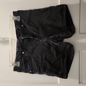 Black Jean Shorts